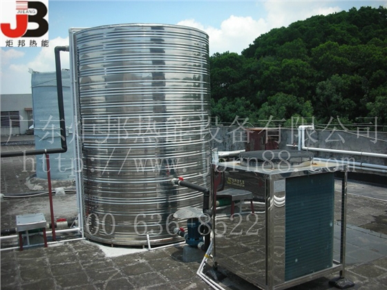 广东空气能热泵工程图-佛山酒店空气源热泵热水器工程图