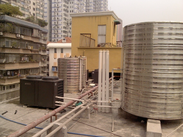 广州市集体宿舍空气能热泵热水工程案例