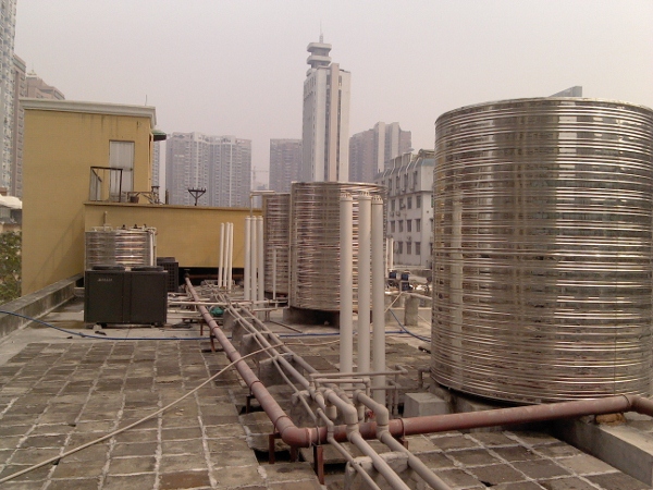 广州市宾馆空气能热泵热水工程案例